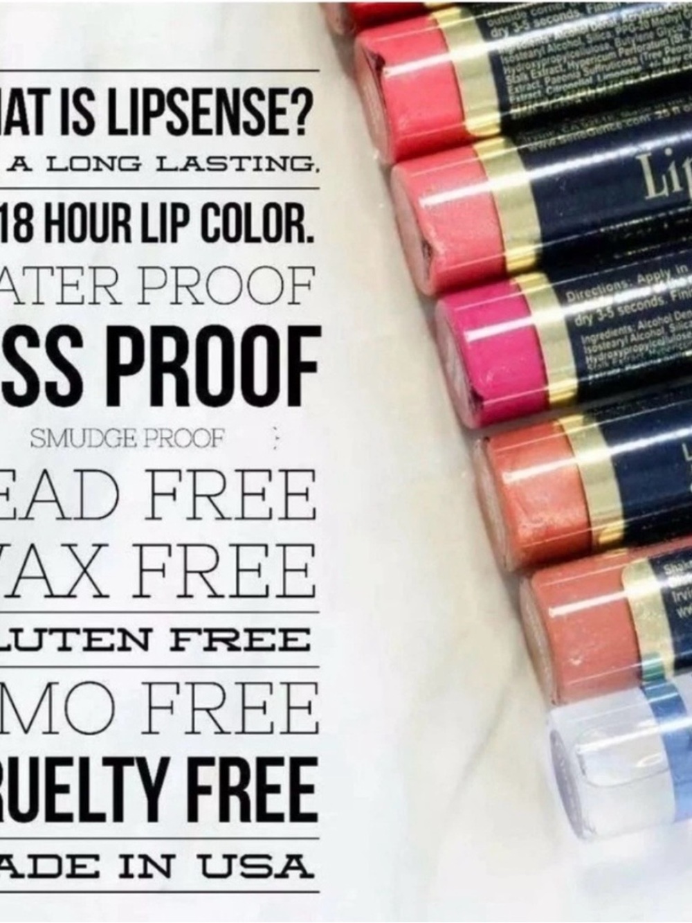 LipSense SenseGence Liquid Lip Stain Mauve Ice Long Lasting - Picture 4 of 10